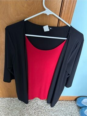 Star Vixen Black Cardigan with Hot Pink Tank
